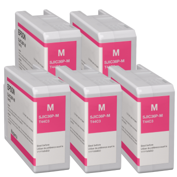 Epson C6000 / C6500 Tintenkartusche Magenta 5er Set